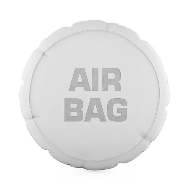 Car Airbag isolated on white background. 3D render